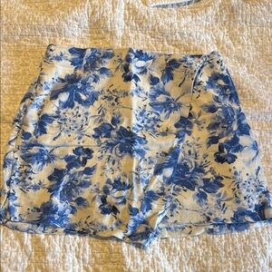 A&F Scarlett Linen Blend Wrap Skort - Abercrombie